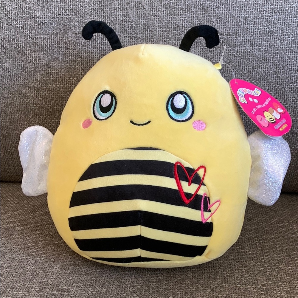 Squishmallows Sunny the Yellow and Black Bumble Bee Stuffed Animal 9”